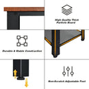 Metal Frame Wood Console Sofa Table with Storage Shelf by LJGDeals