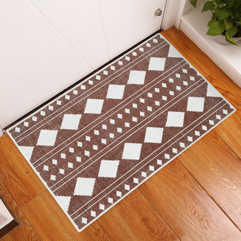 Sussexhome Diamond Collection 2 x 3 Foot Heavy Duty Low Pile Landing Rug Runner