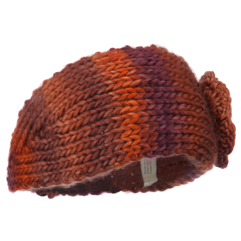 Women's Flower Acrylic Knit Head Band