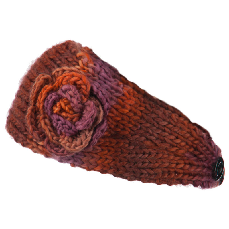 Women's Flower Acrylic Knit Head Band