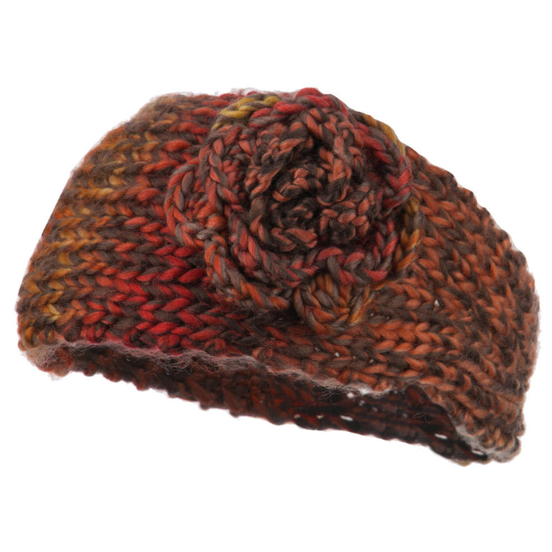 Women's Flower Acrylic Knit Head Band