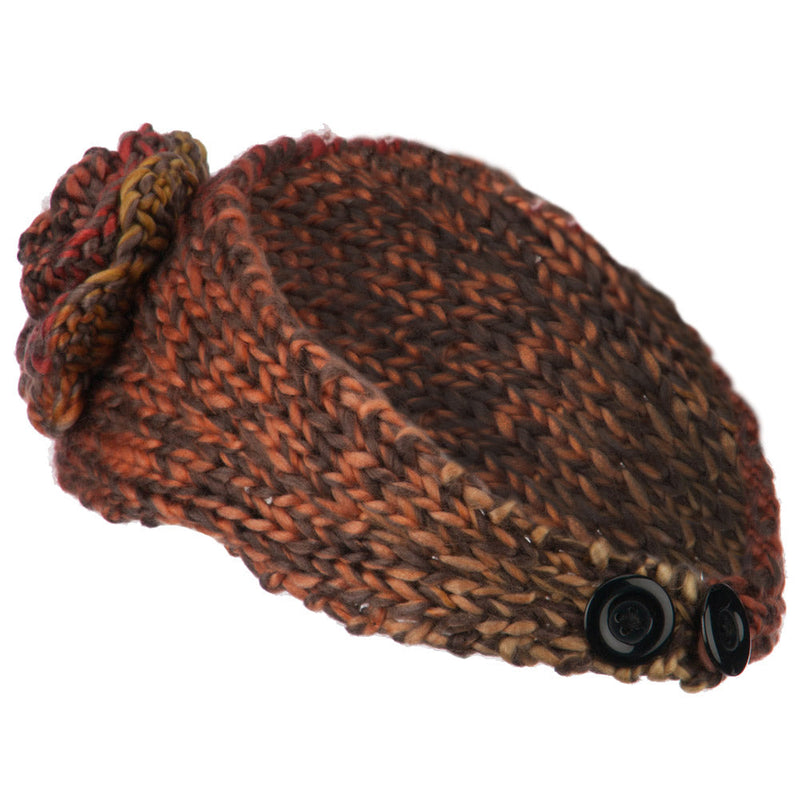 Women's Flower Acrylic Knit Head Band
