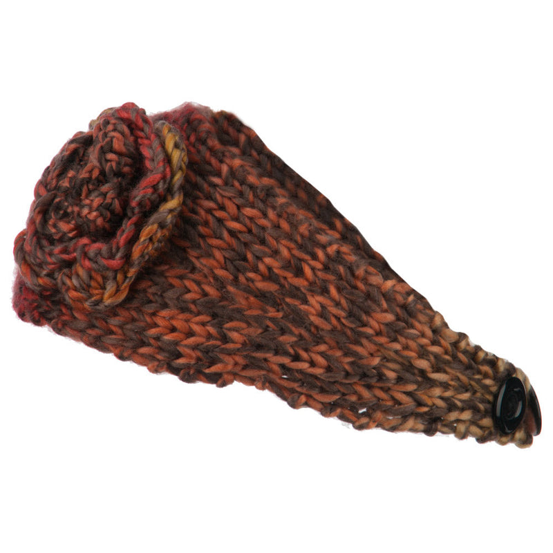 Women's Flower Acrylic Knit Head Band
