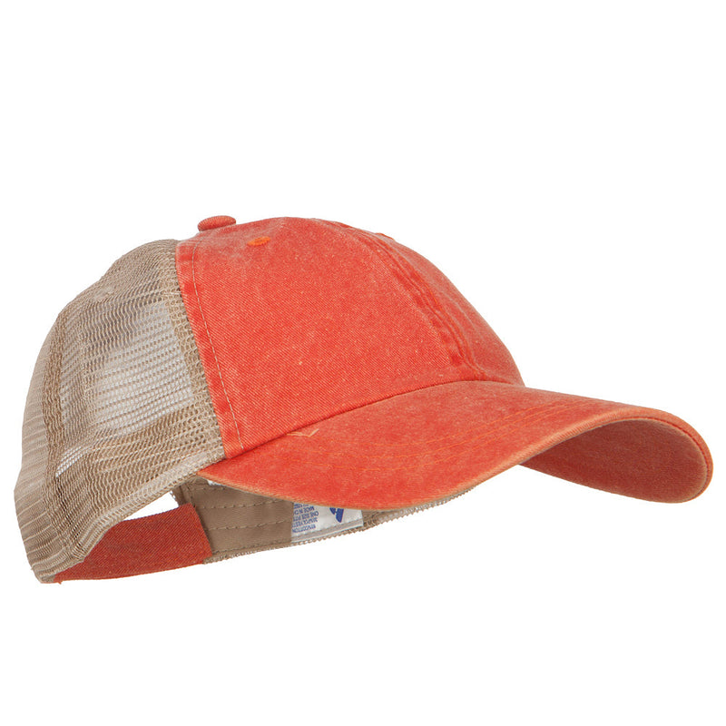 Washed Pigment Dyed Twill Trucker Cap