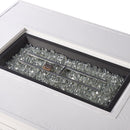 Aluminum 48-in Rectangular Propane Fire Table, Beads, Covers and Lid