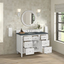 James Martin Lorelai 48" Single Bathroom Vanity, Bright White