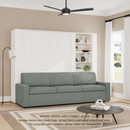 Wall Bed with Extended Sofa
