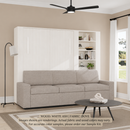 Wall Bed with Extended Sofa