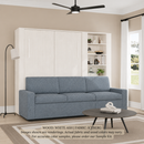 Wall Bed with Extended Sofa