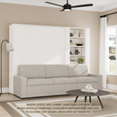 Wall Bed with Extended Sofa