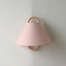 GobekUsa Beech Wood Wall Lamp: Wabi-sabi Style Fabric Art for Living Room, Bedroom, or Porch