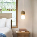 GobekUsa Elegant Wabi Sabi Travertine Pendant Lamp for Dining Desk & Kitchen Island