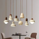 GobekUsa Elegant Wabi Sabi Travertine Pendant Lamp for Dining Desk & Kitchen Island