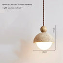 GobekUsa Elegant Wabi Sabi Travertine Pendant Lamp for Dining Desk & Kitchen Island