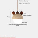 GobekUsa LED Wood Pendant Light Fixture Wabi Sabi Hang Lamp for Living Room