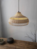 GobekUsa Bamboo Rattan Pendant Lights for Seaside Wabi Sabi Home Decor