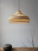 GobekUsa Bamboo Rattan Pendant Lights for Seaside Wabi Sabi Home Decor