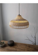 GobekUsa Bamboo Rattan Pendant Lights for Seaside Wabi Sabi Home Decor