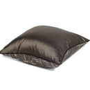 GobekUsa Brown Geometric Random Braided Square Pillow Cover - Wabi Sabi Style Collection