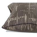 GobekUsa Brown Geometric Random Braided Square Pillow Cover - Wabi Sabi Style Collection