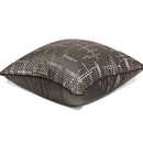 GobekUsa Brown Geometric Random Braided Square Pillow Cover - Wabi Sabi Style Collection