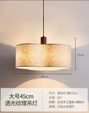 GobekUsa Cream Wabi-sabi Chandelier Lamp Retro Japanese-style Bedroom Decor Lighting