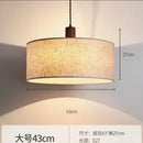 GobekUsa Cream Wabi-sabi Chandelier Lamp Retro Japanese-style Bedroom Decor Lighting