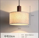 GobekUsa Cream Wabi-sabi Chandelier Lamp Retro Japanese-style Bedroom Decor Lighting