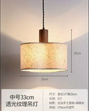 GobekUsa Cream Wabi-sabi Chandelier Lamp Retro Japanese-style Bedroom Decor Lighting
