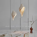 GobekUsa Gypsum Conch Pendant Lamp, Wabi Sabi Style for Living Room, Bedroom, and Staircase