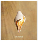 GobekUsa Gypsum Conch Pendant Lamp, Wabi Sabi Style for Living Room, Bedroom, and Staircase