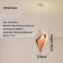 GobekUsa Gypsum Pendant Lamp Conch Design Wabi Sabi Style for Living Room or Bedroom