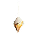 GobekUsa Gypsum Pendant Lamp Conch Design Wabi Sabi Style for Living Room or Bedroom