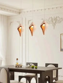 GobekUsa Gypsum Pendant Lamp Conch Design Wabi Sabi Style for Living Room or Bedroom