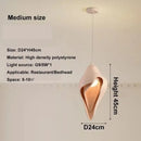 GobekUsa Gypsum Pendant Lamp Conch Design Wabi Sabi Style for Living Room or Bedroom