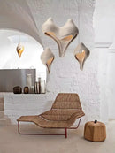 GobekUsa Gypsum Pendant Lamp Conch Design Wabi Sabi Style for Living Room or Bedroom