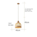 GobekUsa Bamboo Pendant Lamps in Handmade Natural Wabi Sabi Style for Home, Dining, Bar Island