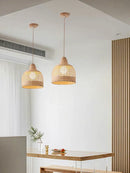 GobekUsa Bamboo Pendant Lamps in Handmade Natural Wabi Sabi Style for Home, Dining, Bar Island