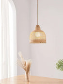 GobekUsa Bamboo Pendant Lamps in Handmade Natural Wabi Sabi Style for Home, Dining, Bar Island