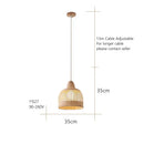 GobekUsa Bamboo Pendant Lamps in Handmade Natural Wabi Sabi Style for Home, Dining, Bar Island