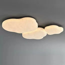 GobekUsa French Cream Silk Ceiling Light | Simple Wabi-Sabi Style Retro Bedroom Lamp