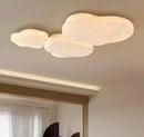 GobekUsa French Cream Silk Ceiling Light | Simple Wabi-Sabi Style Retro Bedroom Lamp