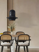 GobekUsa Black Wabi-Sabi Industrial Chandelier for Restaurant Cafe and Bedroom