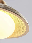 GobekUsa Cement Pendant Chandelier: Wabi-sabi Style Round Dining Table Lighting Fixture