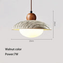 GobekUsa Cement Pendant Chandelier: Wabi-sabi Style Round Dining Table Lighting Fixture