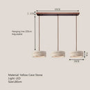 Wabi-Sabi Round Travertine Stone Pendant Light