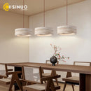 Wabi-Sabi Round Travertine Stone Pendant Light