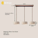 Wabi-Sabi Round Travertine Stone Pendant Light