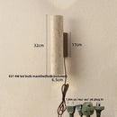 GobekUsa LED Wall Lights for Dining Room Stair Bedroom Stone Terrazzo Wood - Wabi Sabi Aesthetic
