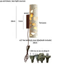 GobekUsa LED Wall Lights for Dining Room Stair Bedroom Stone Terrazzo Wood - Wabi Sabi Aesthetic